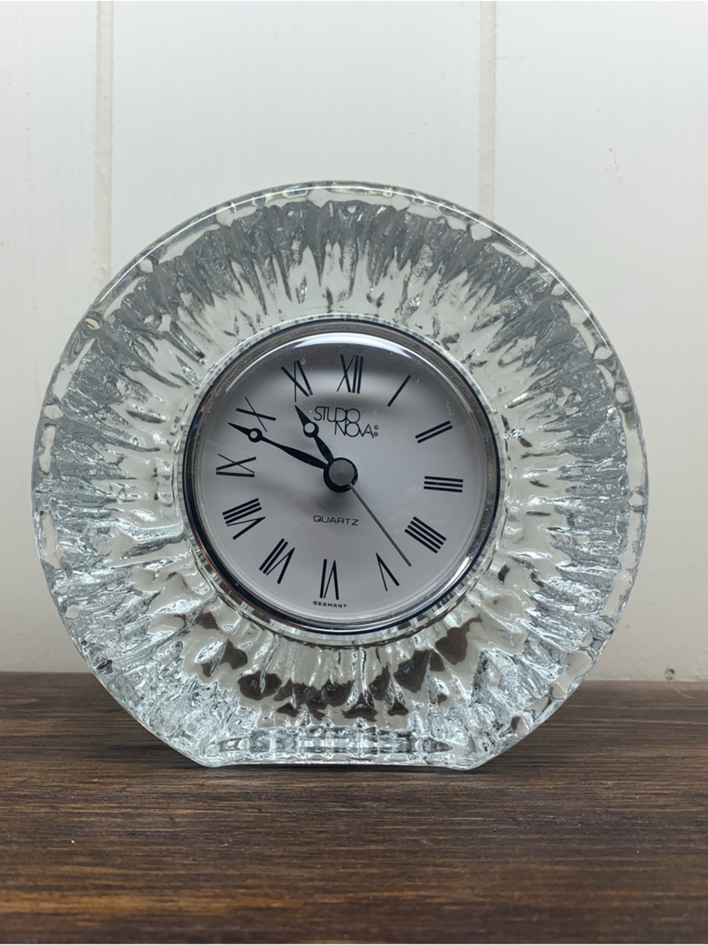 German Quartz Mantle Clock - heavy and solid!